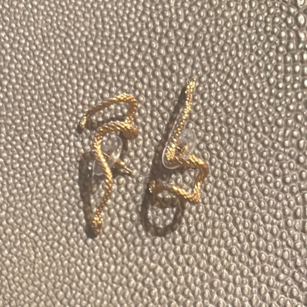 Phoenix Ear Climber Earrings in Vintage Gold